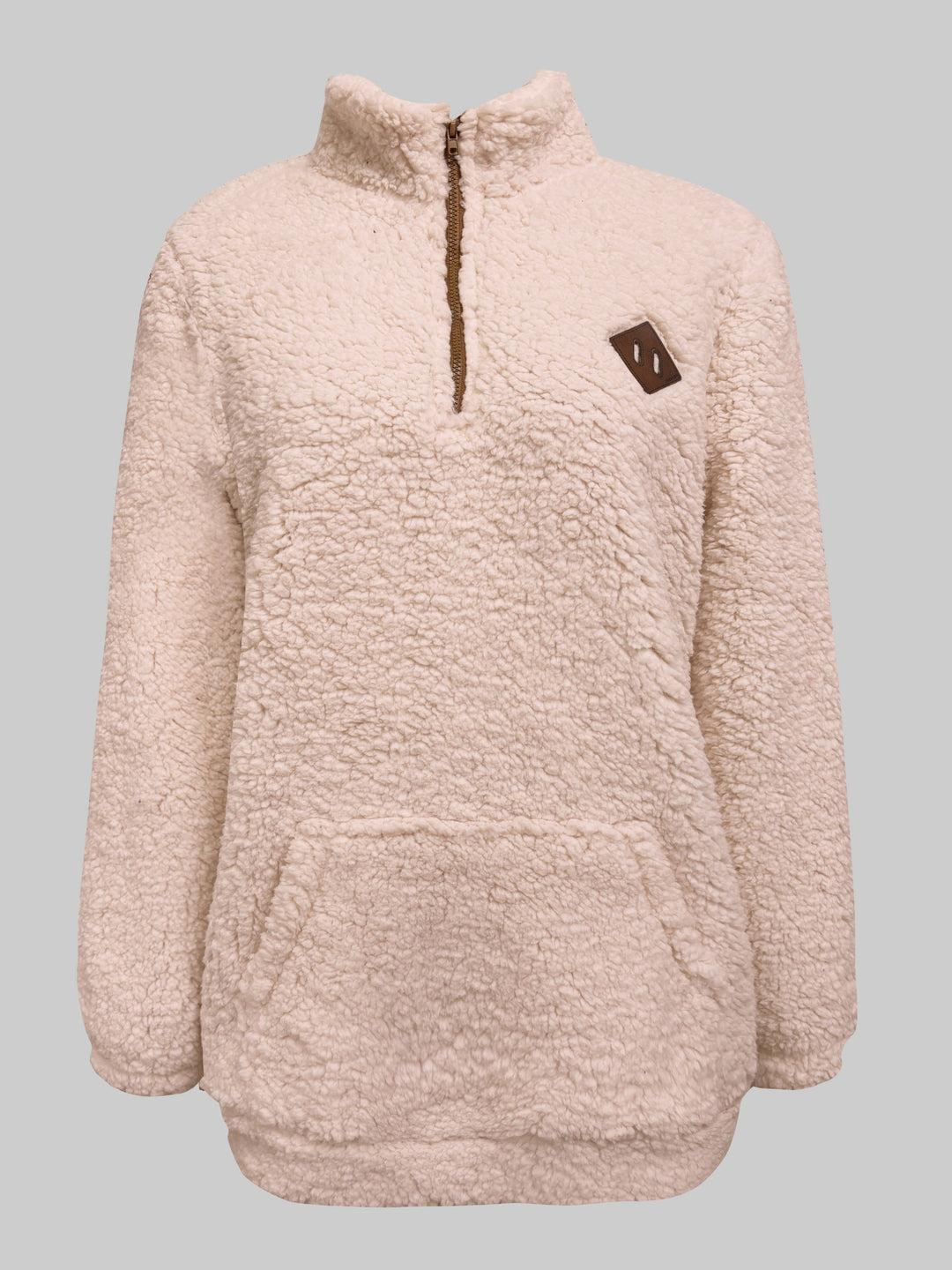 NOREEN | Sweter Teddy z Zamkiem