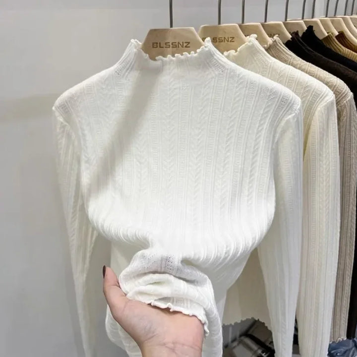 Damski zimowy golf – dopasowany, miękki i ciepły sweter