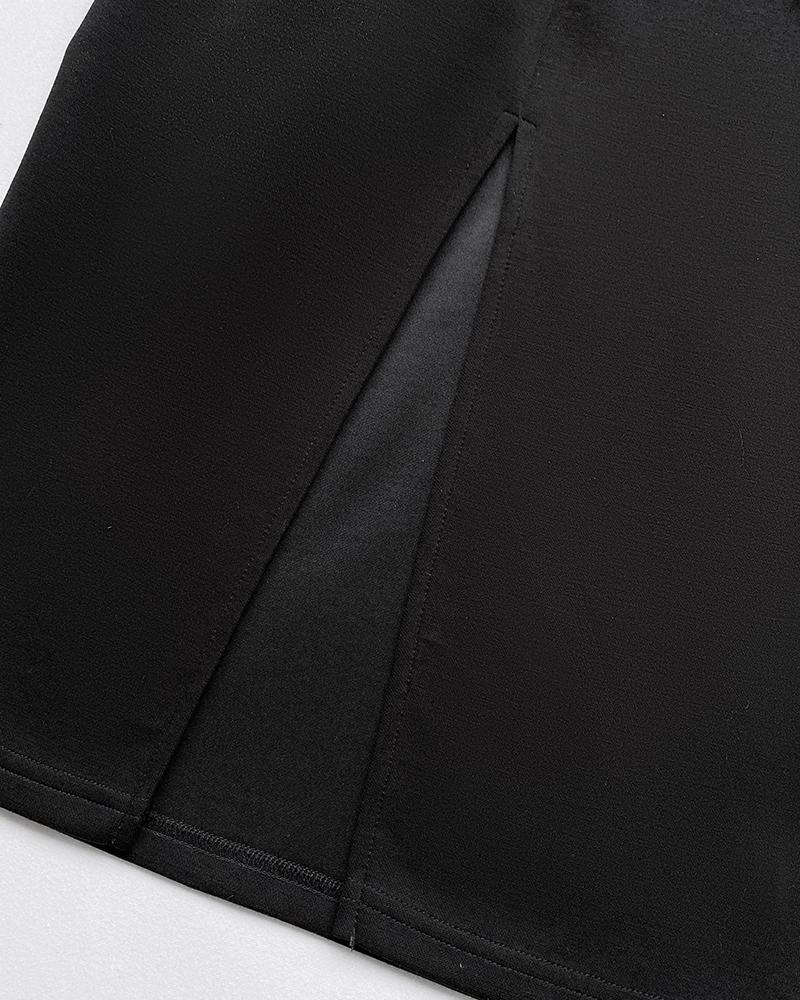 Sukienka imprezowa z prześwitującej siateczki z tyłu i zapięciem na suwak